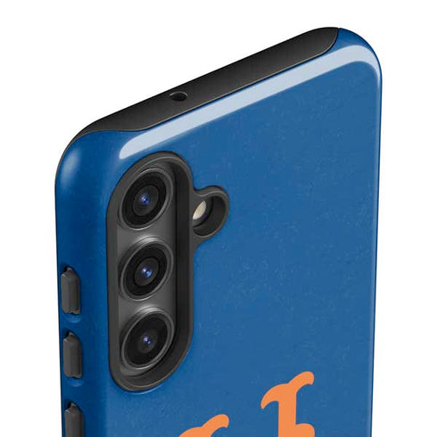 MLB New York Mets - Solid Distressed Galaxy S25 Impact Case